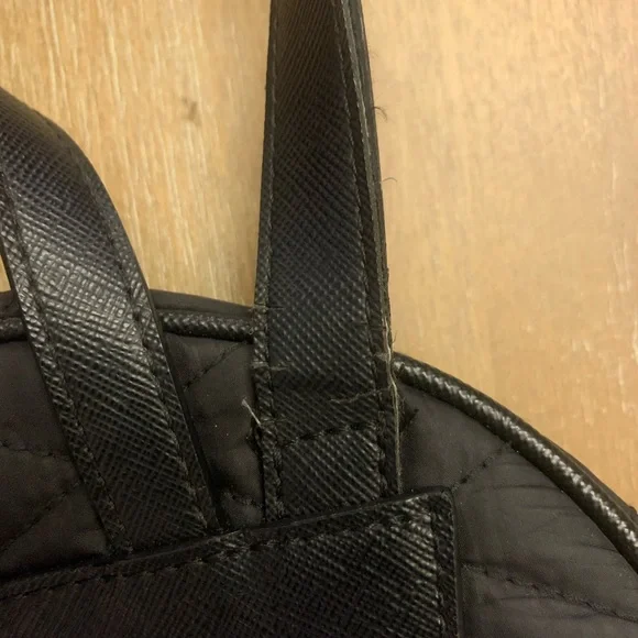 Kate Spade Black Quilted Backpack with Gold Details - Picture 9 of 16